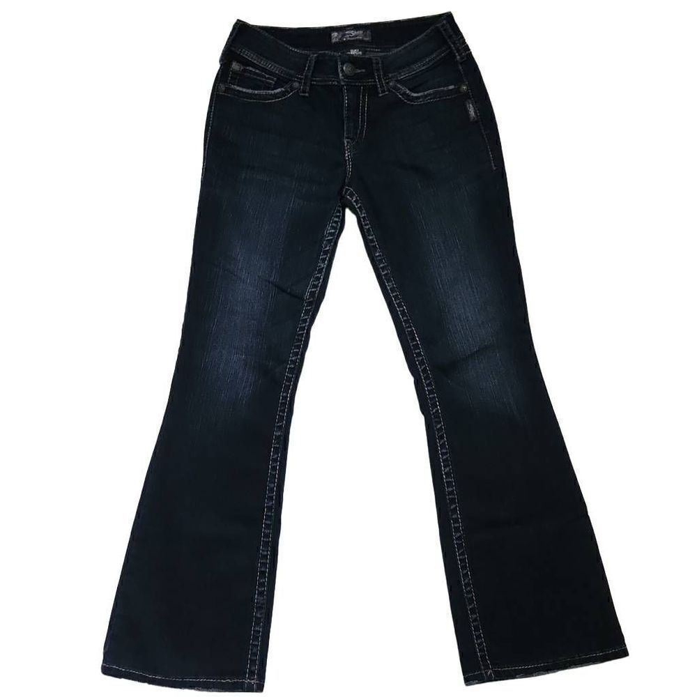 Silver Jeans Suki Surplus Ladies 28 x 30 Dark Rinse Bootcut Jeans